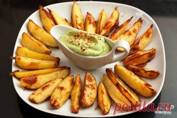 Печеный картофель с соусом из авокадо - пошаговый рецепт с фото на Повар.ру