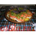 Закуска Овощная слойка Кулинарный рецепт