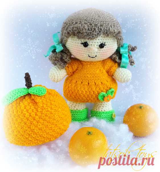PDF Пупс - малышка Мандаринка. FREE amigurumi crochet pattern. Бесплатный мастер-класс, схема и описание для вязания игрушки амигуруми крючком. Вяжем игрушки своими руками! Куколка, кукла, doll, puppet, puppe, marioneta, fantoche. #амигуруми #amigurumi #amigurumidoll #amigurumipattern #freepattern #freecrochetpatterns #crochetpattern #crochetdoll #crochettutorial #patternsforcrochet #вязание #вязаниекрючком #handmadedoll #рукоделие #ручнаяработа #pattern #tutorial #häkeln #amigurumis #dolls