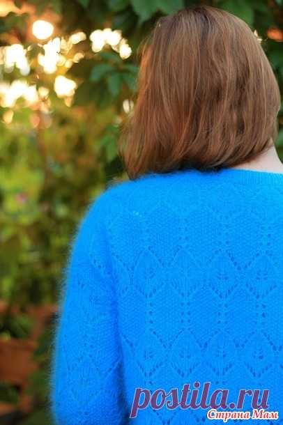 Ажурная кофточка из ангоры - Вязание - Страна Мам