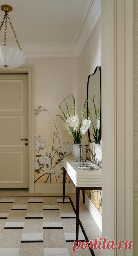 Красивое дизайнерское решение для прихожей