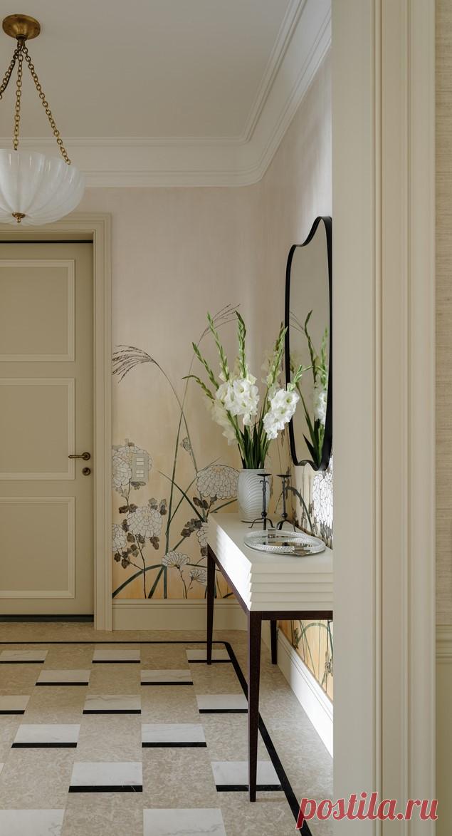 Красивое дизайнерское решение для прихожей