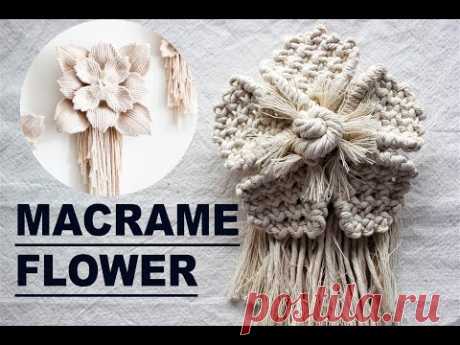 New Macrame Flower tutorial | Create your masterpiece handmade | - YouTube