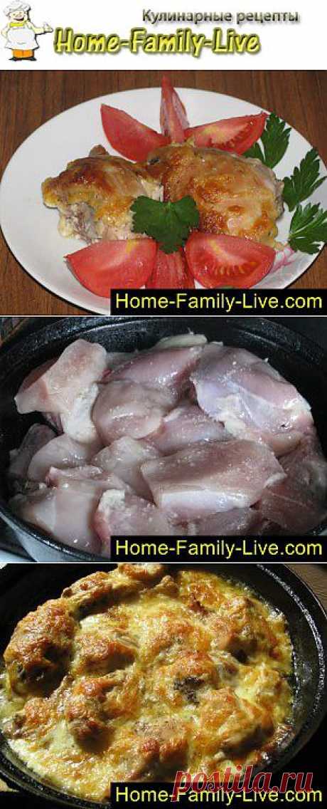 Курица под сыром - Кулинарные рецепты | Кулинарные рецепты