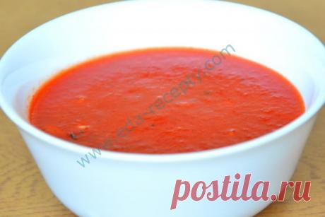 Томатный соус для макарон из помидор