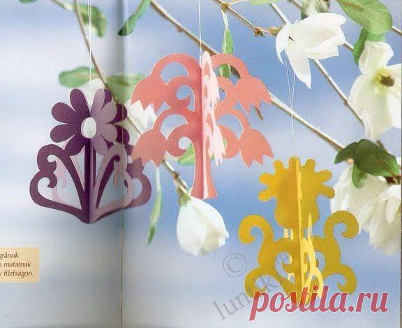 Объемные снежинки своими руками - схемы из бумаги / Детское творчество - аппликации, поделки из цветной бумаги, картона, теста, пластилина, пластиковых бутылок для детей / Лунтики. Развиваем детей. Творчество и игрушки