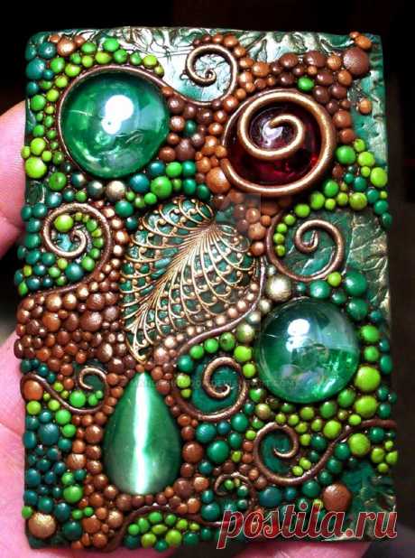 ACEO Deep Forest polymer clay by MandarinMoon on DeviantArt