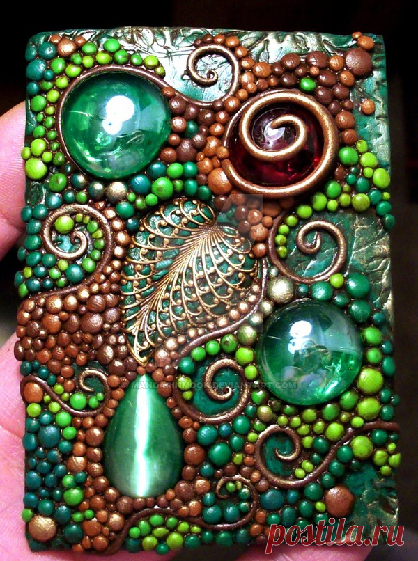 ACEO Deep Forest polymer clay by MandarinMoon on DeviantArt