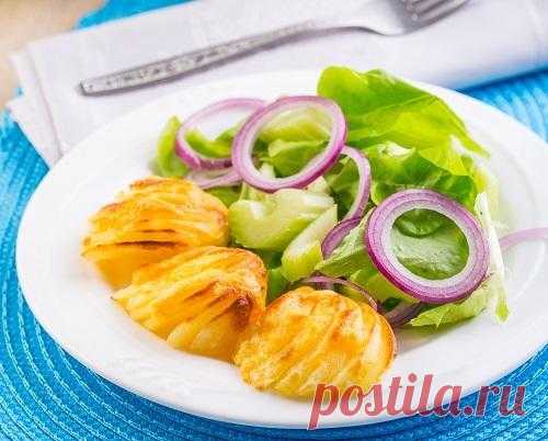Запеченный картофель с сыром - ужин по-весеннему