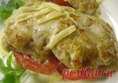 Кармашки из свинины с помидорами и сыром