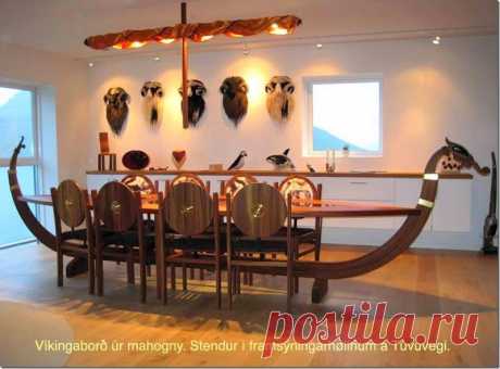 Condo Blues: Viking Ship Dining Room Table