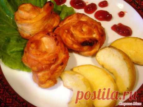 Розы из курицы с печеными яблоками - Кулинарные идеи от elenka_V - Страна Мам