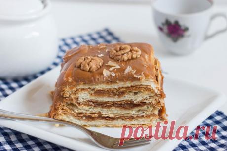 Торт Наполеон из готового слоеного теста рецепт с фото пошагово и видео - 1000.menu