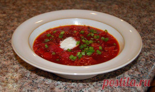 Борщ кубанский постный