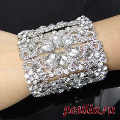 Swarovski Crystal Victorian Style Wedding Bracelet от Annamall