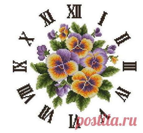 Схема вышивки «Часы» - Схемы автора «torik» - Вышивка крестом