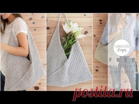 Miller Market Bag / Tote FREE Crochet Pattern Video Tutorial