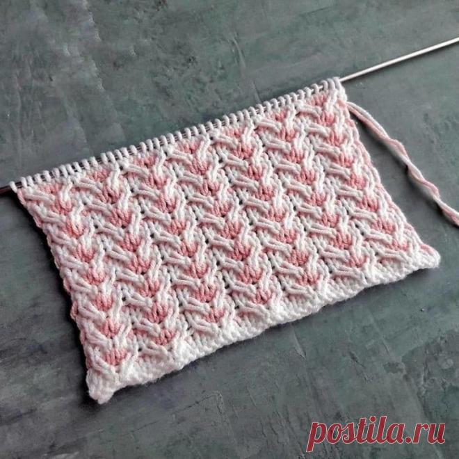 Двухцветный узор спицами Поздравляем победителей конкурса 