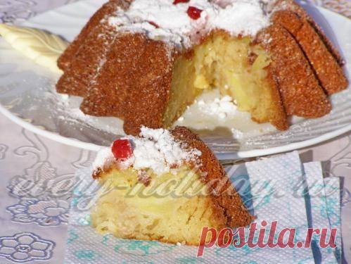 Кекс с яблоками: рецепт