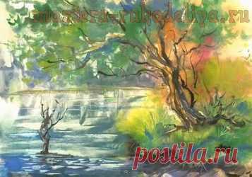 Мастера рукоделия - рукоделие для дома. Бесплатные мастер-классы, фото и видео уроки - Видео мастер-класс по рисованию: Как рисовать акварелью? Спонтанный выбор цвета