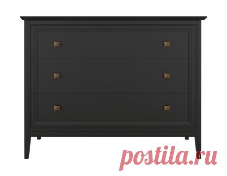 Комод черный длинный из массива дерева купить по цене 73 700 руб. в Москве — интернет-магазин Chudo-magazin.ru
