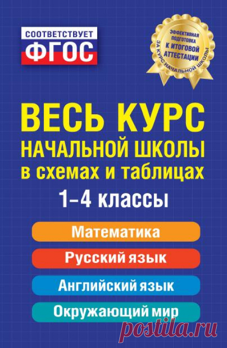 ВЕЛИКОЛЕПНОЕ ПОСОБИЕ - Весь курс начальной школы в схемах и таблицах (начало) - 1-4 класс - распечатать