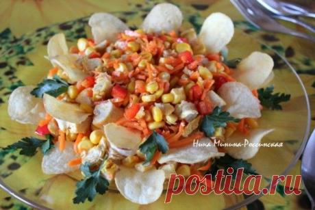 Салат с курицей «Рыжик»