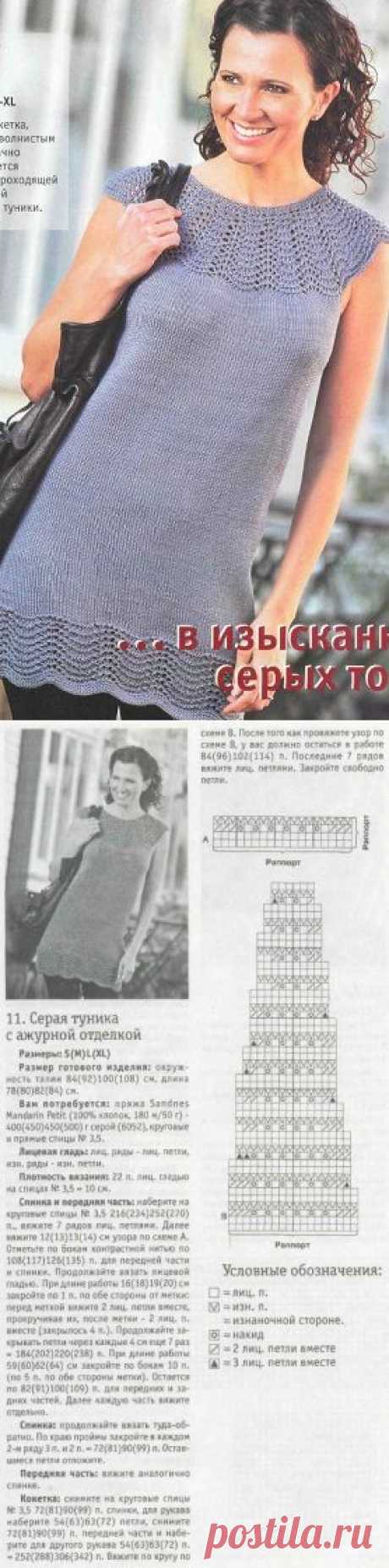 Туника с круглой кокеткой