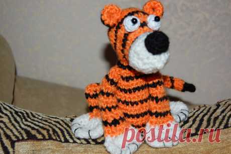 Игрушка крючком &quot;Тигр&quot;