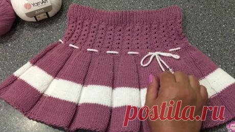 Юбка спицами

#юбка_спицами@knit_best, #юбка_девочке@knit_best

видео мк*

Источник: https://youtu.be/sXlydNT-Mvk Описание работы:
Юбка состоит из двух частей (передняя и задняя часть юбки).
Вязать юбку нужно начинать с передней части.
Наберите по кромке передней части юбки 10 п. и вяжите резинку 2х2 (4 ряда)
Затем свяжите 1 ряд лицевыми и начинайте вязать узор по схеме А. Вяжите 6 п. по рисунку до конца ряда.
В следующем ряду все п. вяжутся изнаночными.
А в следующем лиц. ряду - лицевыми.
Эти…