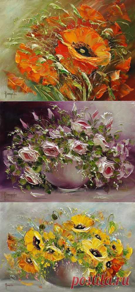 Joanna Domagalska \ Роскошь цветочного букета.
