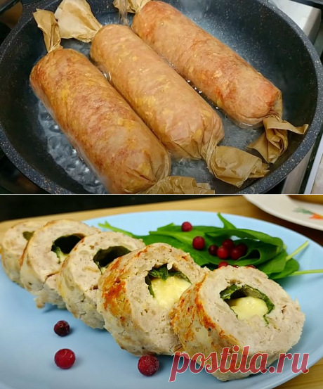 Сочные и нежирные рулеты из мясного фарша: жарим без масла в воде