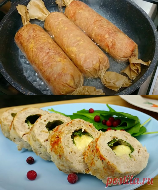 Сочные и нежирные рулеты из мясного фарша: жарим без масла в воде