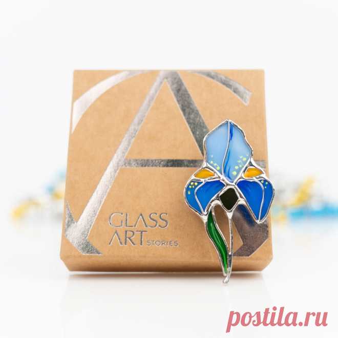 Iris vidrieras planta pin Regalo del Día de las Madres Joyería de disfraces Joyería de vidrieras de flores Broche elegante - Etsy Chile