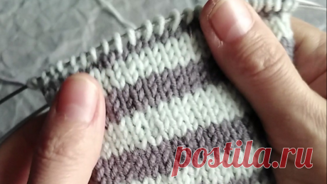 Хороший способ смены нити без ступенек! Подробный мастер класс. | Вяжем вместе с Людмилой | Дзен