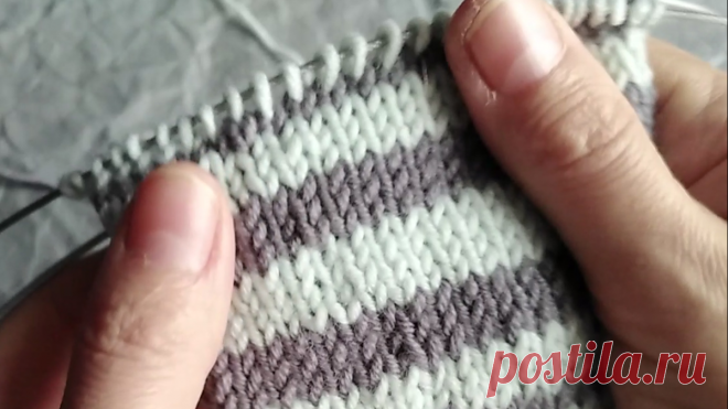 Хороший способ смены нити без ступенек! Подробный мастер класс. | Вяжем вместе с Людмилой | Дзен