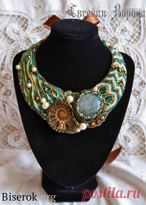 Колье "Калипсо" / Вышивка бисером, Колье, бусы, ожерелья / Biserok.org
