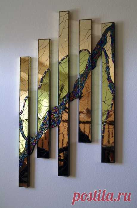 Flowing Waters by Robin Evans, glass artist who creates one-of-a-kind or limited edition multi-layered sculptural kiln formed glass art. | Paint
