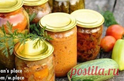 Осенние заготовки. Подборка рецептов закусок и приправ.