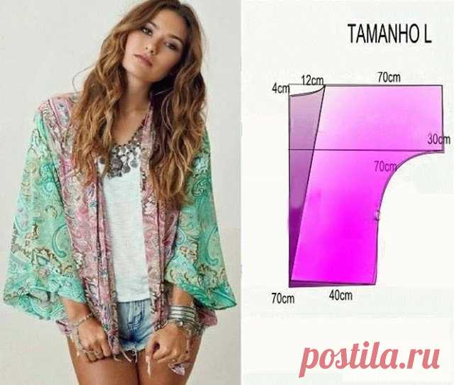 Туники, блузы и легкие накидки на лето. Идеи, выкройки. | OllyClub