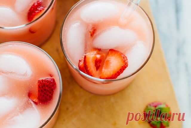 Розовый коктейль | Готовим