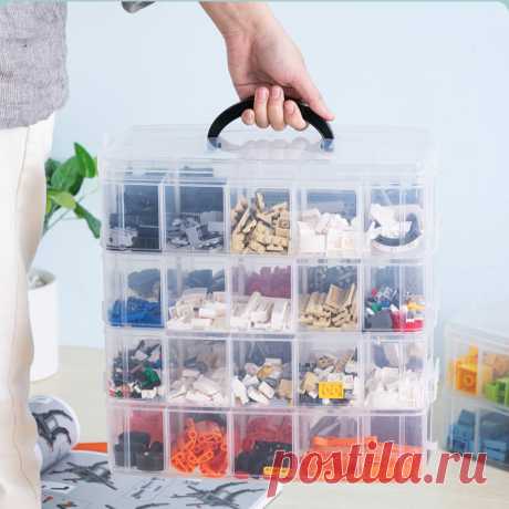 Lego Building Blocks детская коробка для хранения игрушек, пластиковый прозрачный органайзер для ювелирных изделий, коробка для хранения скрапбукинга для инструментов mx92710|Коробки и ящики для хранения| | АлиЭкспресс