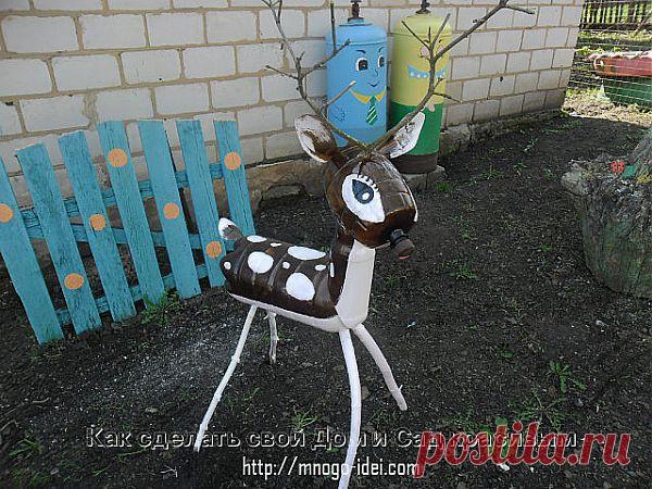 Пластиковые бутылки интересные поделки для сада. |