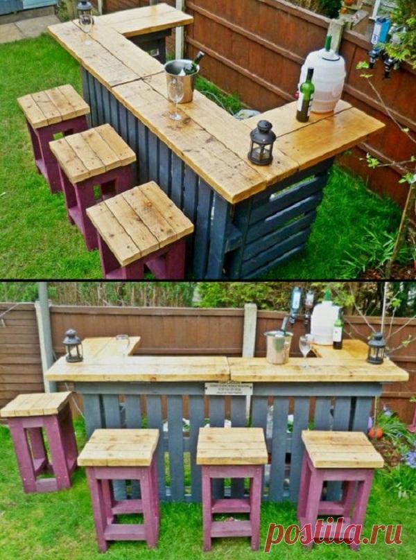 Уютная мебель для дома из паллетов. Новый тренд!