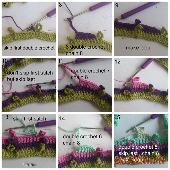 Красивая подставка-мандалла. Необычный способ вязания к центру