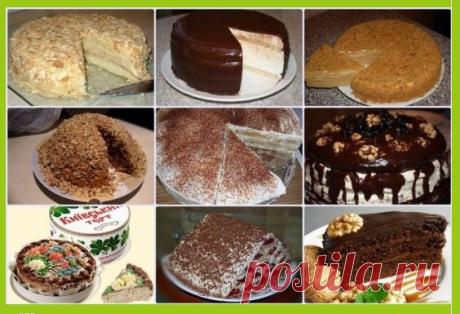 Торты из детства. 9 рецептов отличных тортов!