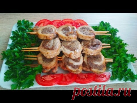 Потрясающе вкусные шашлычки-рулетики. Готовятся легко и просто, можно приготовить впрок, заморозить и приготовить в удобное для Вас время. Такой вариант шашл...