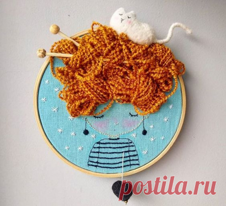 Забавная вышивка — Сделай сам, идеи для творчества - DIY Ideas