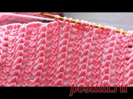 Fantastic👌💯 pink color  * Super Easy Tunisian Crochet Baby Blanket For Beginners online Tutorial