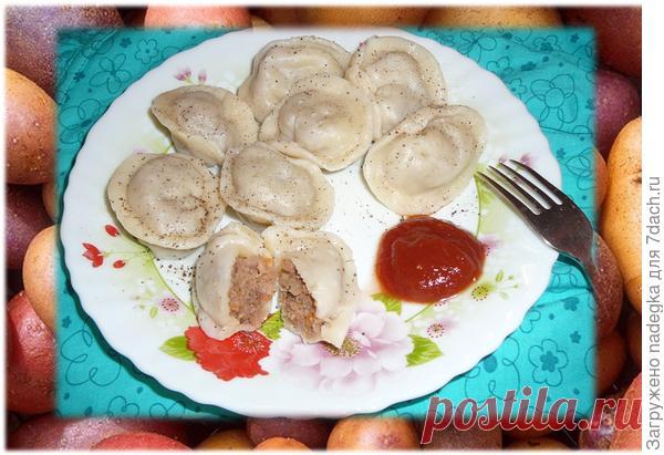 Пельмени с мясом и овощами